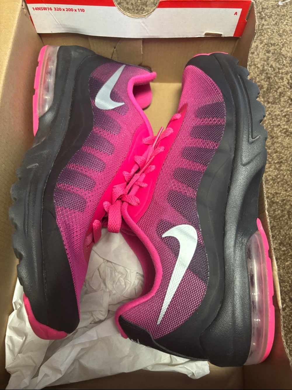Nike Pink and Black Women's Air Max Training Shoes